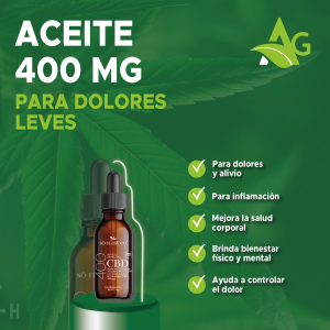 CBD en Aceite 400mg 30ml Amplio Espectro