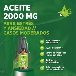 CBD en Aceite de 2000mg 30ml Aislado