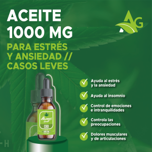 CBD en Aceite de 1000mg 30ml Aislado