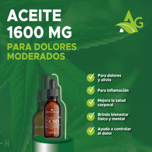 CBD en Aceite de 1600 mg 30ml Amplio Espectro