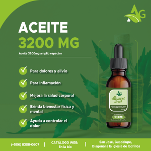 Aciete de 3200mg 30ml de CBD amplio espectro