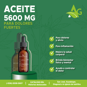 Aceite de 5600mg 30ml de CBD amplio espectro