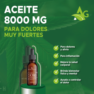 CBD en Aceite de 8000mg 30ml Amplio Espectro
