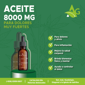 Aceite de 8000mg 30ml de CBD amplio espectro