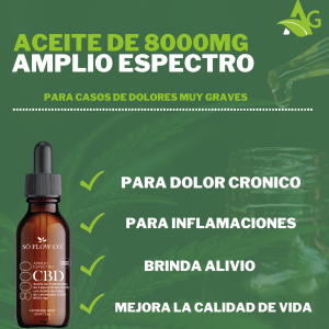 Aceite de 8000mg 30ml amplio espectro