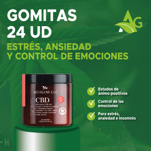 CBD en Gomitas de 600mg 24 Unidades Amplio Espectro