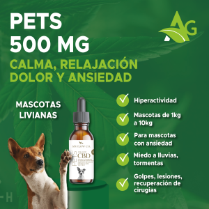CBD en Aceite para mascotas 500mg 30ml